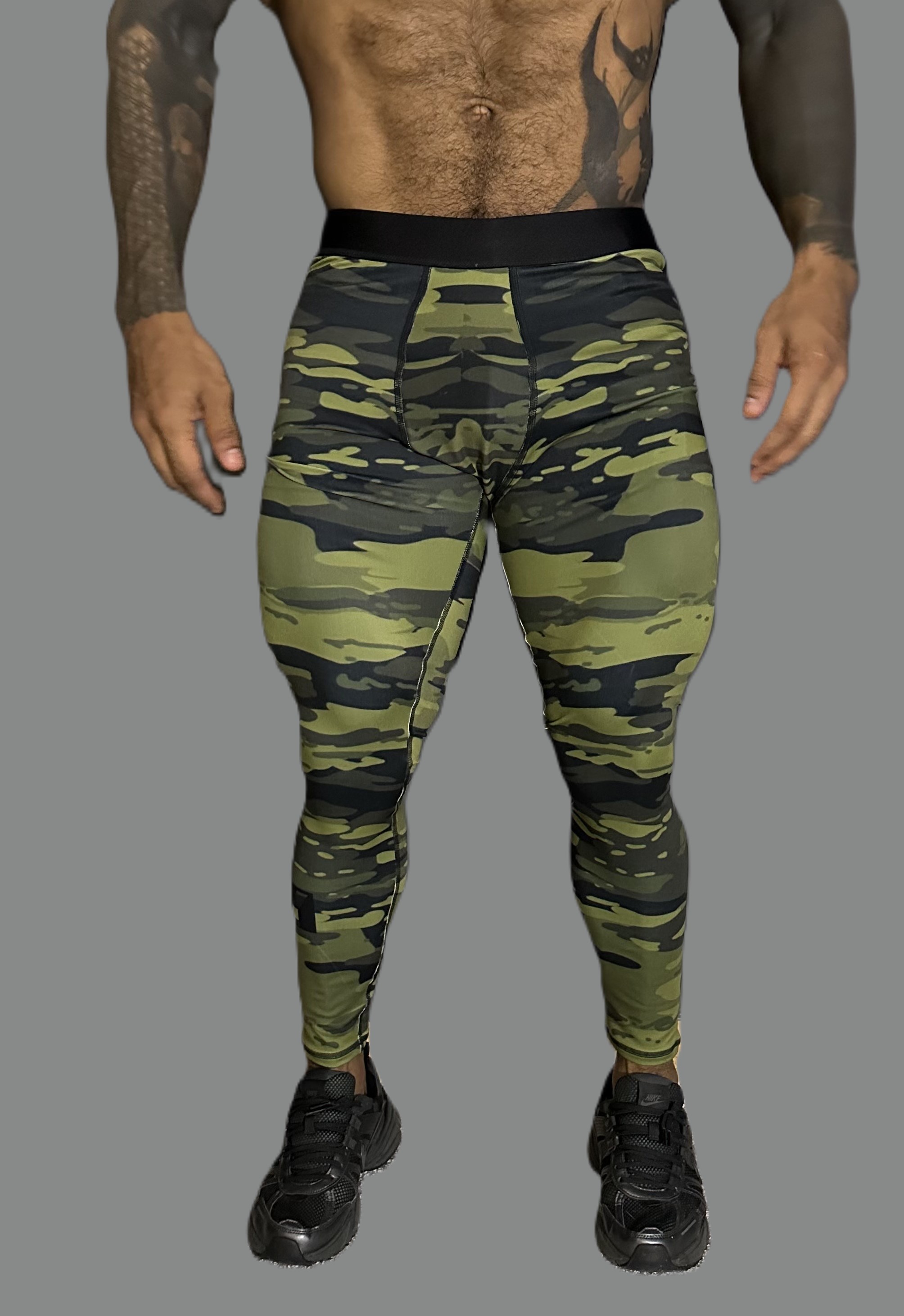 Licra Camuflado verde