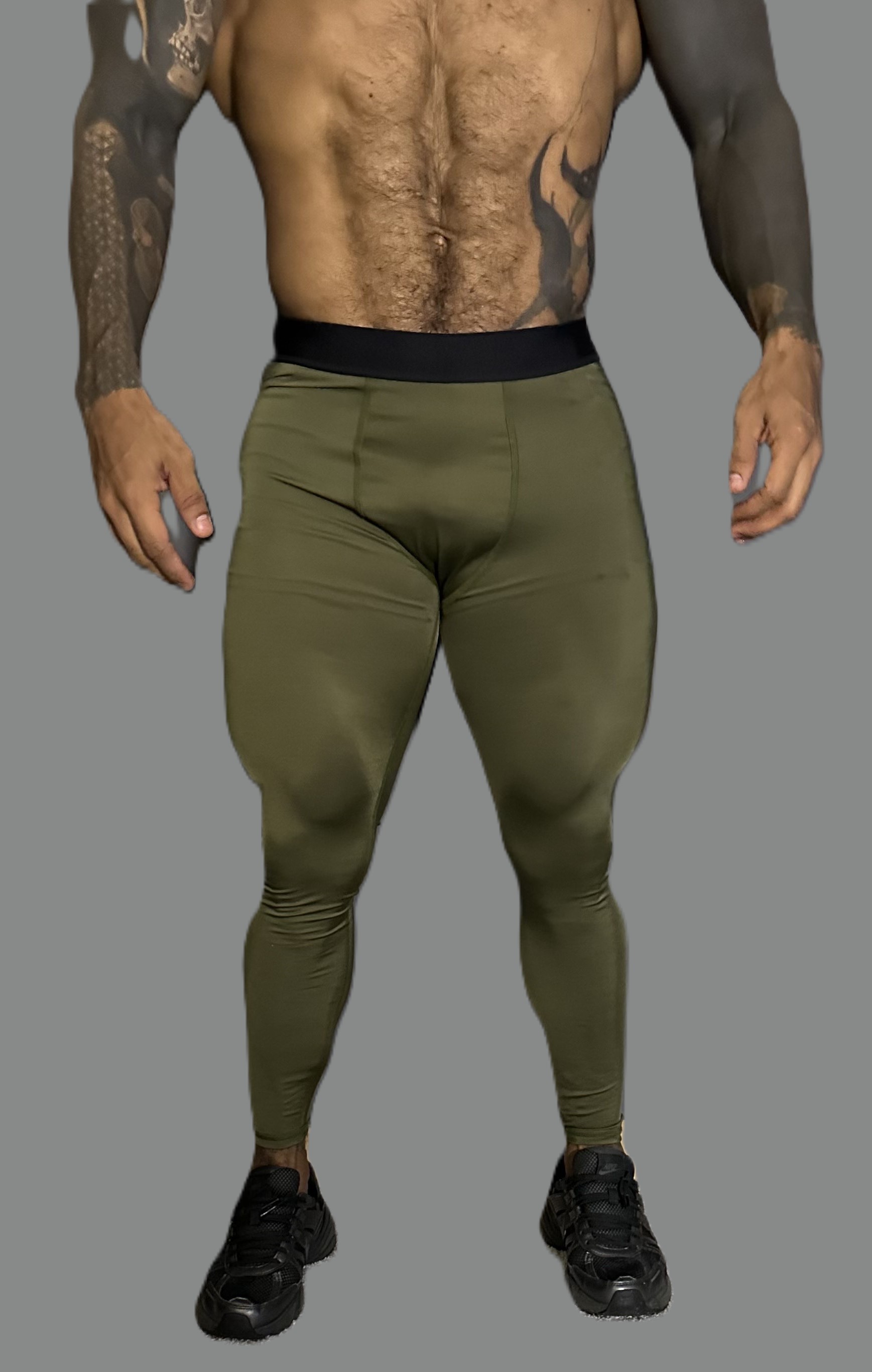 Licra verde militar 
